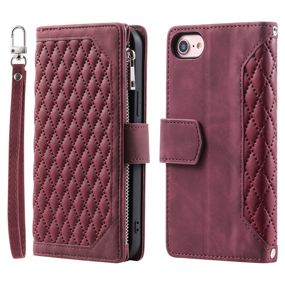 Pouzdro pro iPhone 16E Luxury Double Layer vínové