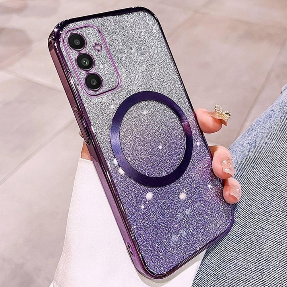 Kryt na Samsung Galaxy S23 FE Glitter Magsafe fialový