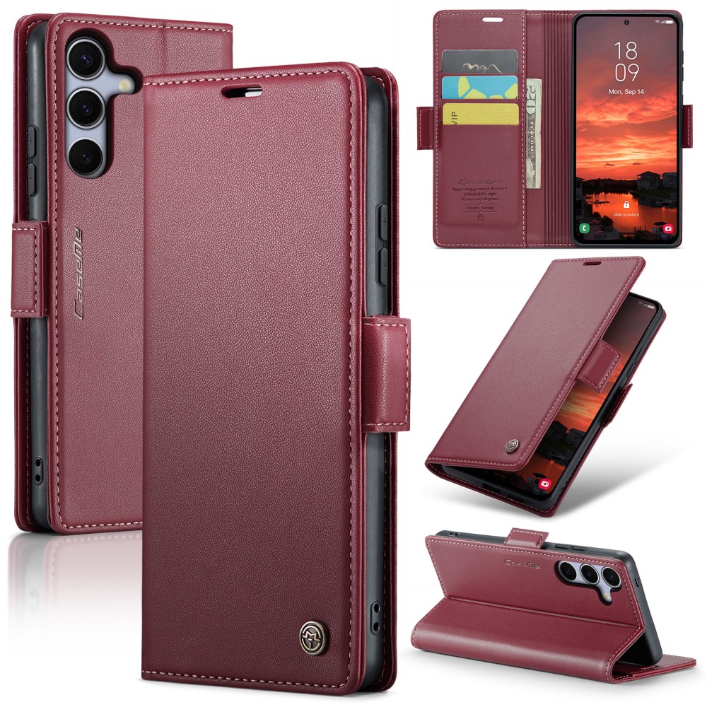 Pouzdro na Samsung Galaxy S25+ CASEME smooth červené