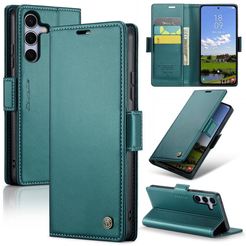 Pouzdro na Samsung Galaxy S25+ CASEME smooth zelené