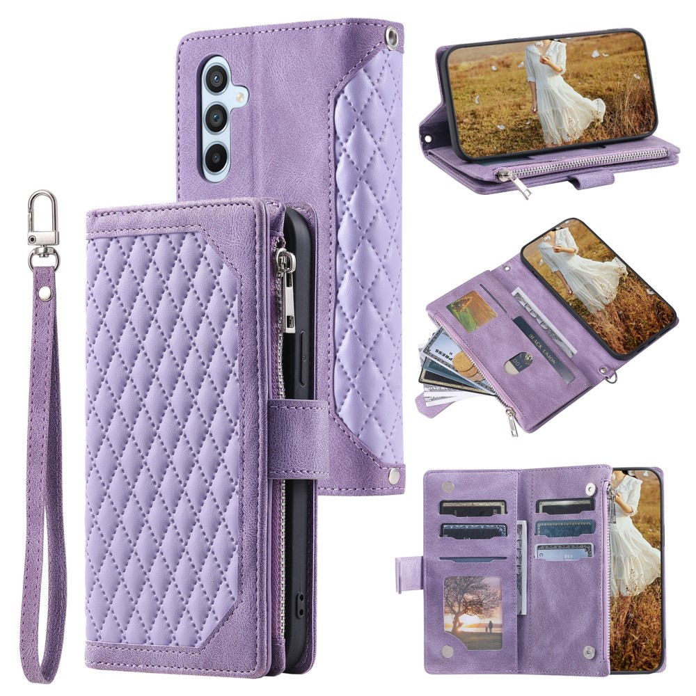 Pouzdro na Samsung Galaxy S25+ Luxury Double Layer fialové