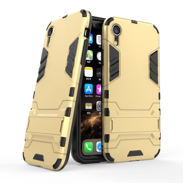 Kryt na iPhone Xr odolný Army clip zlatý