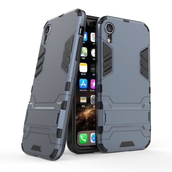 Kryt na iPhone Xr odolný Army clip tmavě modrý