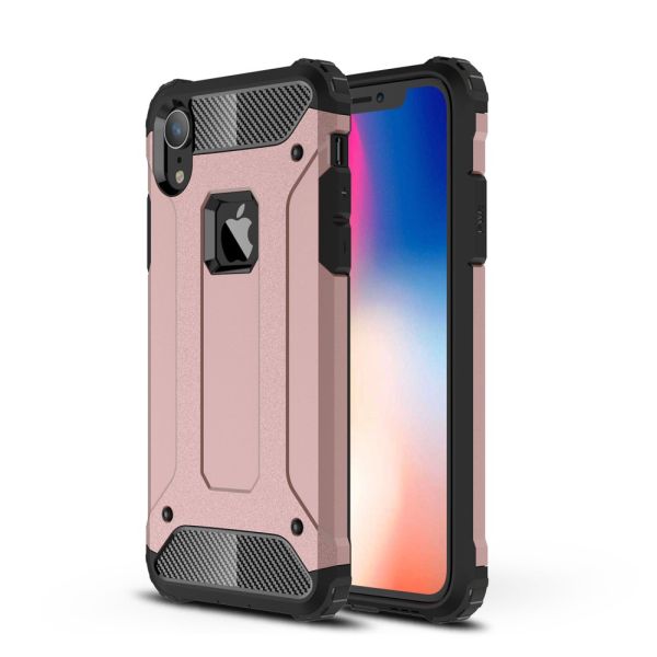 Kryt na iPhone Xr odolný Hybrid růžový
