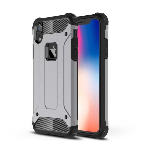 Kryt na iPhone Xr odolný Hybrid šedý