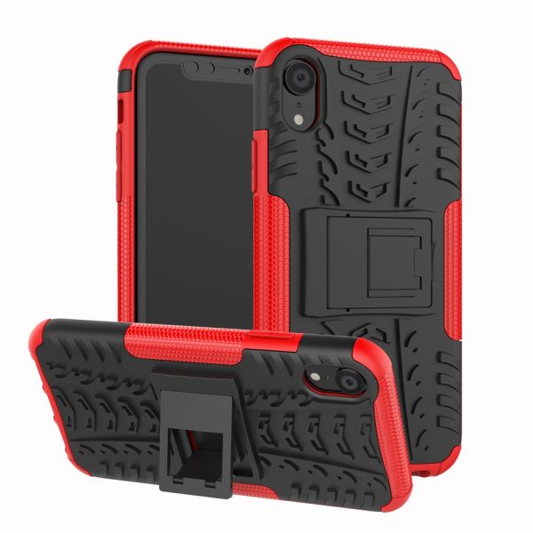 Kryt na iPhone Xr odolný Tire červený
