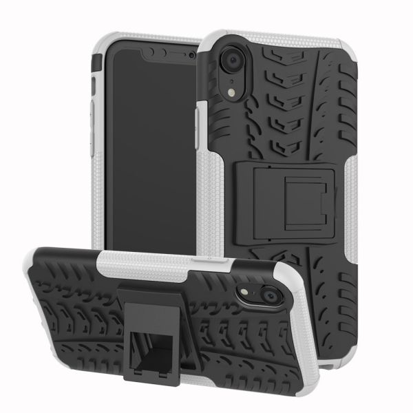 Kryt na iPhone Xr odolný Tire bílý