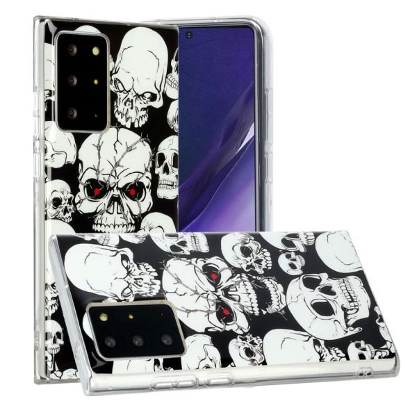 Kryt na Samsung Galaxy Note 20 Ultra svítící Creepy Skull