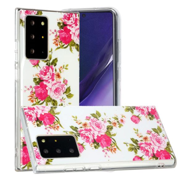Kryt na Samsung Galaxy Note 20 Ultra svítící Růže