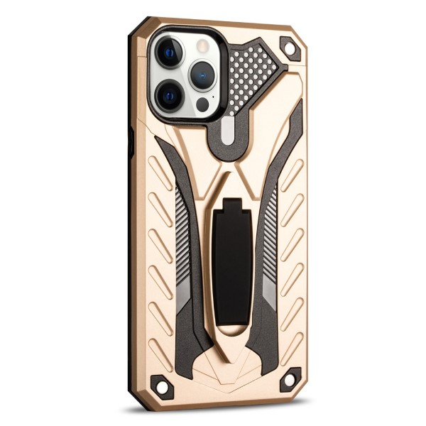 Kryt na iPhone 12 / 12 Pro odolný Kickstand zlatý