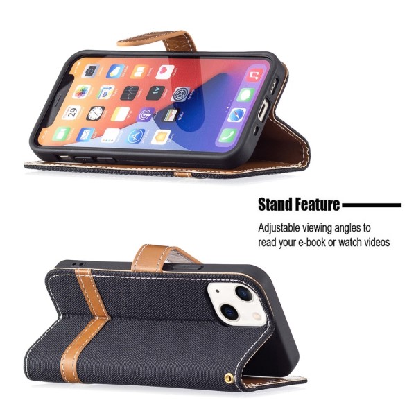 Pouzdro pro iPhone 13 Jeans černé
