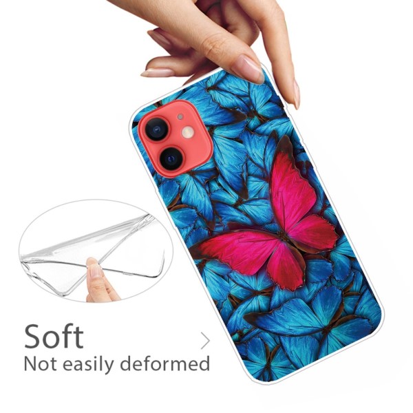Kryt na iPhone 13 Motýl modrý