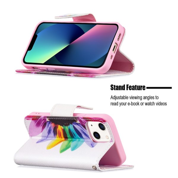 Pouzdro pro iPhone 13 Abstrakt bílé