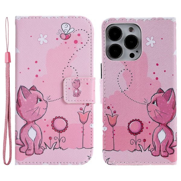 Pouzdro pro iPhone 13 Pro Kotě růžové