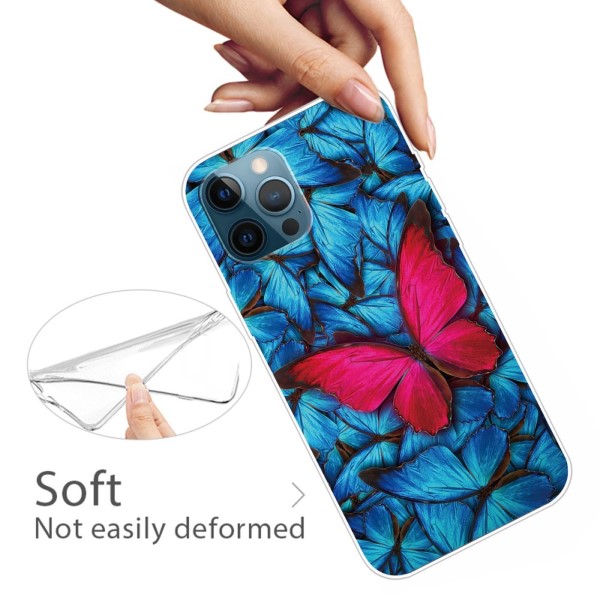 Kryt na iPhone 13 Pro Motýl modrý