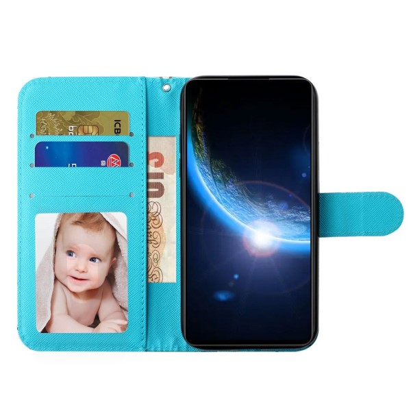 Pouzdro pro iPhone 14 Motýl modré.