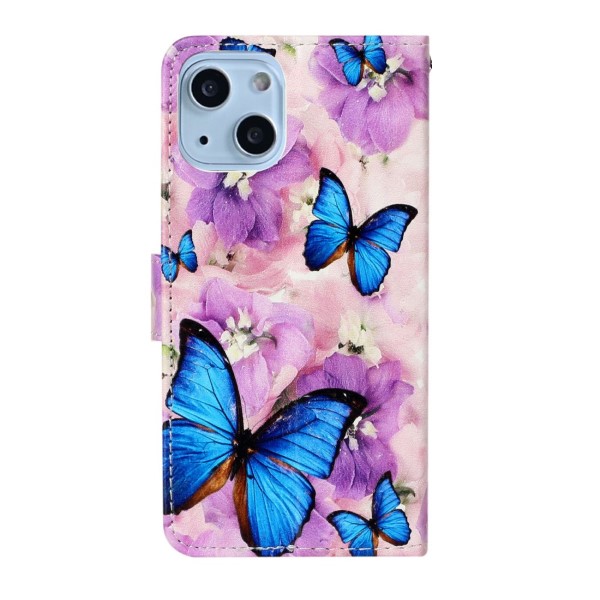 Pouzdro pro iPhone 13 Motýl fialové