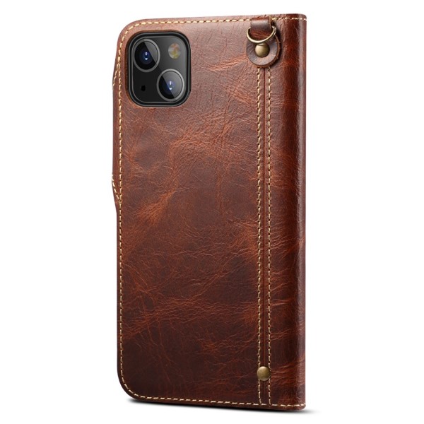 Pouzdro na iPhone 13 Kožené hnědé