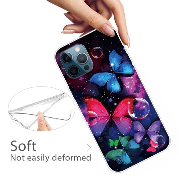 Kryt na iPhone 13 Pro motýl černý