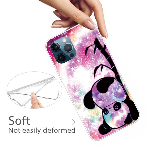 Kryt na iPhone 13 Pro Panda růžový