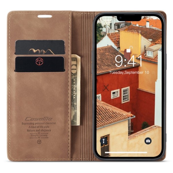 Pouzdro CASEME pro iPhone 14 hnědé