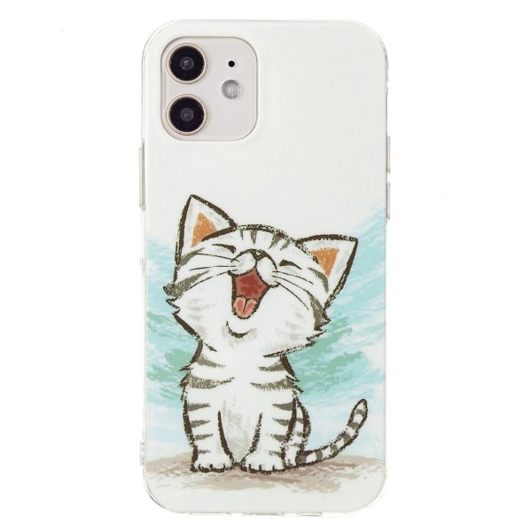 Kryt na iPhone 12 Mini svítící Kotě