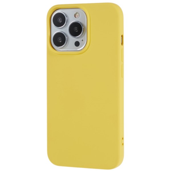 Kryt na iPhone 12 Pro Max gumový žlutý