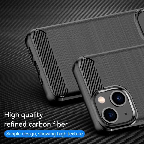 Kryt na iPhone 13 Mini gumový Carbon černý