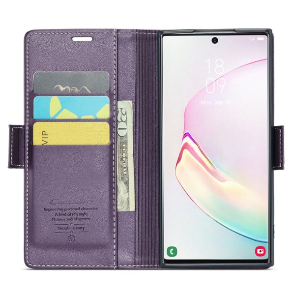 Pouzdro na Samsung Galaxy Note 10 Plus CASEME smooth fialové