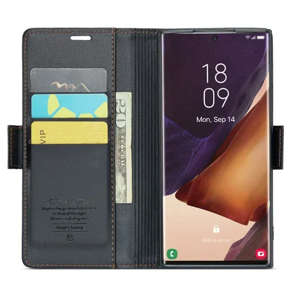 Pouzdro na Samsung Galaxy Note 20 Ultra CASEME smooth černé