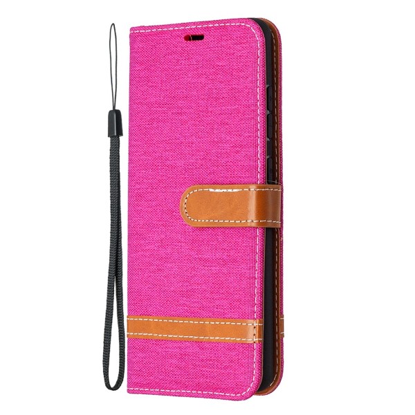 Pouzdro na Samsung Galaxy S20 FE Jeans růžové