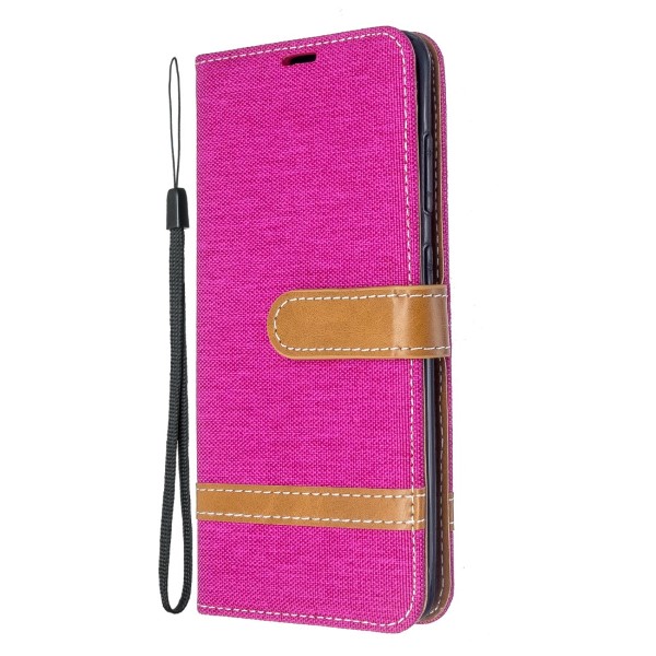 Pouzdro na Samsung Galaxy S20 Jeans růžové