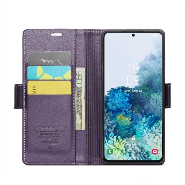 Pouzdro na Samsung Galaxy S20 Plus CASEME smooth fialové