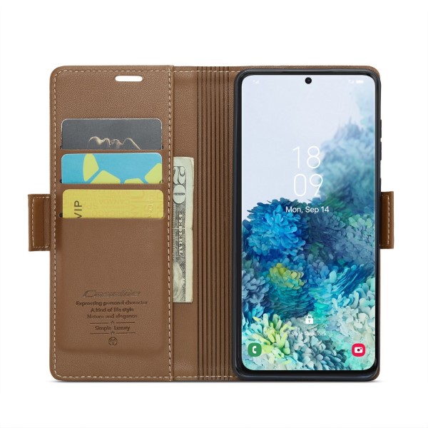 Pouzdro na Samsung Galaxy S20 Plus CASEME smooth hnědé