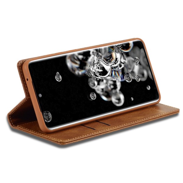 Pouzdro na Samsung Galaxy S20 Ultra LC.IMEEKE hnědé