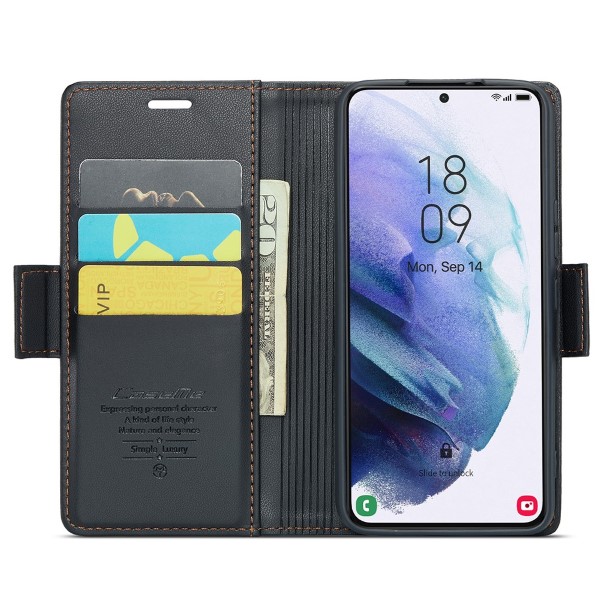 Pouzdro na Samsung Galaxy S21 CASEME smooth černé