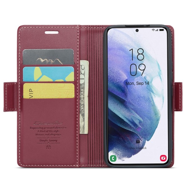 Pouzdro na Samsung Galaxy S21 CASEME smooth červené