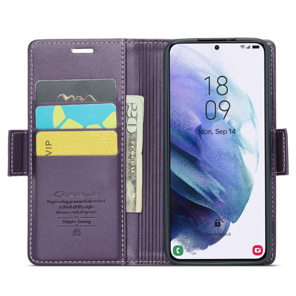 Pouzdro na Samsung Galaxy S21 CASEME smooth fialové