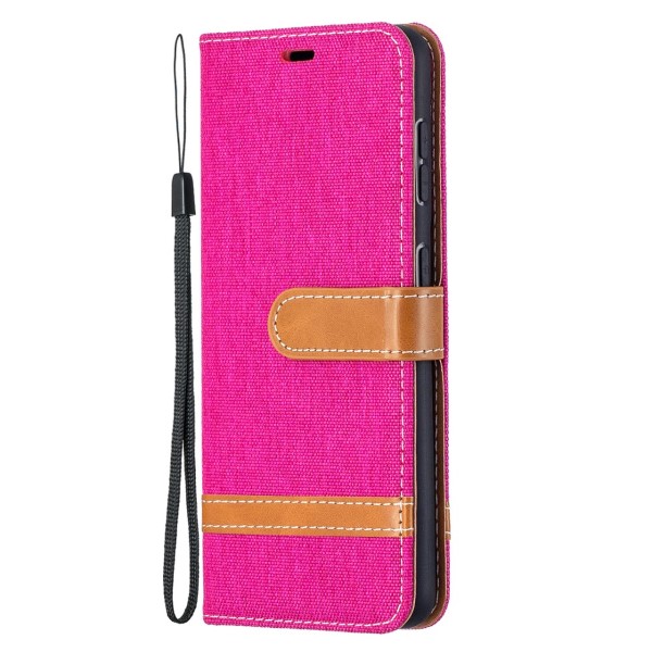 Pouzdro na Samsung Galaxy S21 Jeans růžové