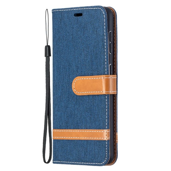 Pouzdro na Samsung Galaxy S21 Jeans modré