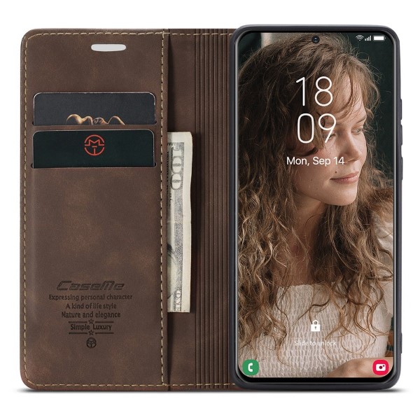 Pouzdro na Samsung Galaxy S21 CASEME hnědé