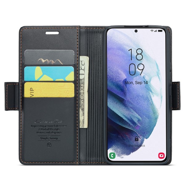 Pouzdro na Samsung Galaxy S21 Plus CASEME smooth černé