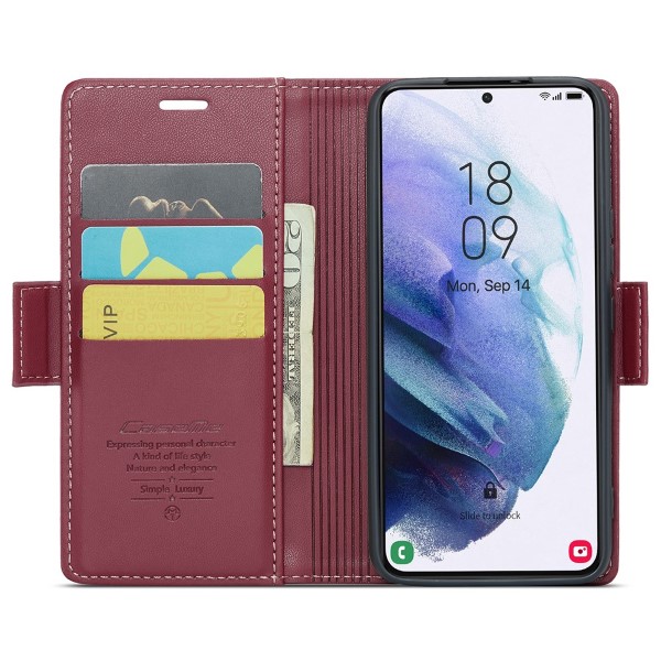 Pouzdro na Samsung Galaxy S21 Plus CASEME smooth červené