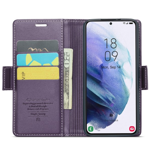 Pouzdro na Samsung Galaxy S21 Plus CASEME smooth fialové