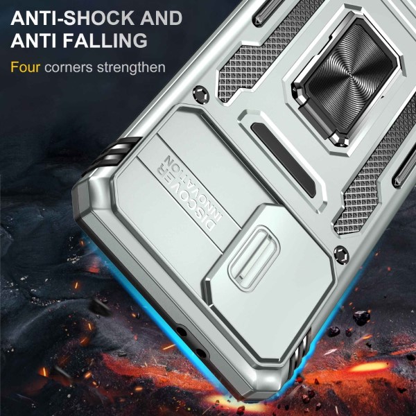 Kryt na Samsung Galaxy S21 Plus odolný s krytkou na fotoaparát šedý