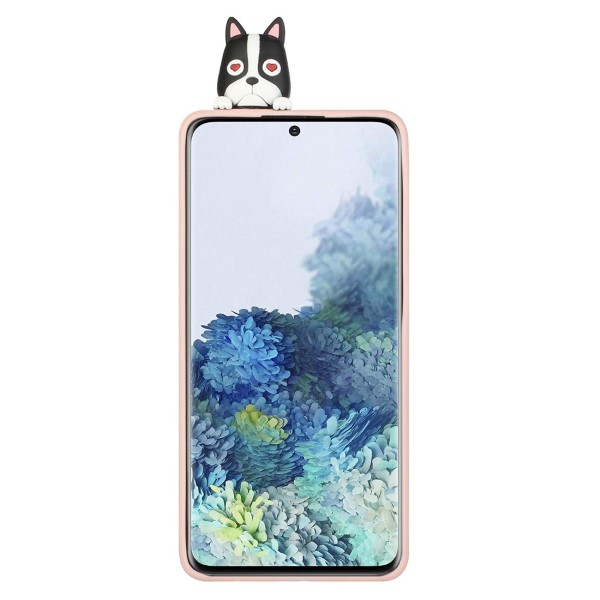 Kryt na Samsung Galaxy S21 Plus 3D Pes růžový