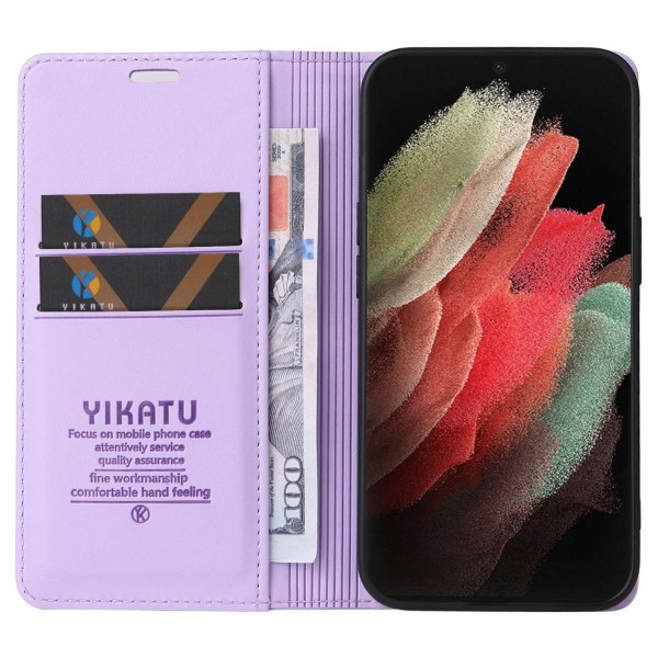 Pouzdro na Samsung Galaxy S21 Ultra Yikatu fialové