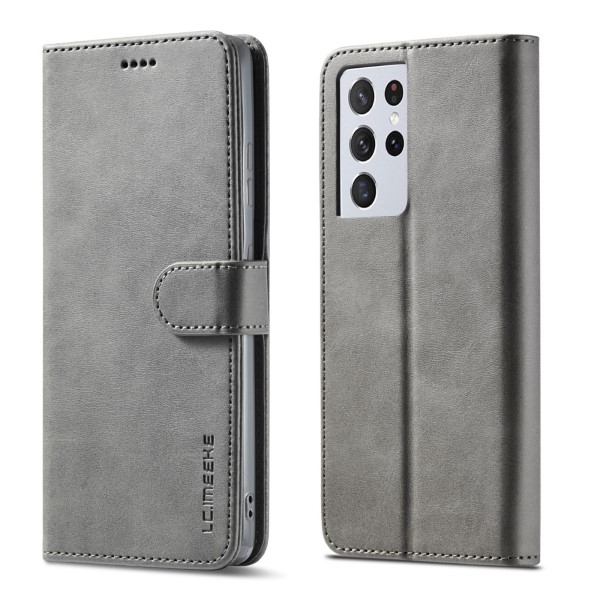Pouzdro LC.IMEEKE pro Galaxy S21 Ultra šedé