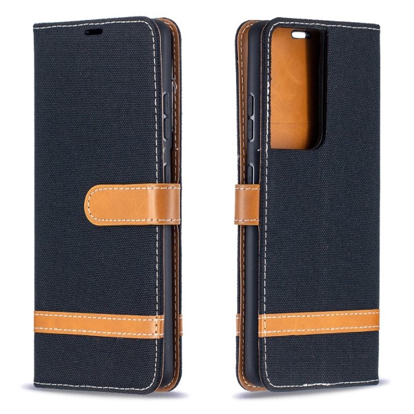 Pouzdro na Samsung Galaxy S21 Ultra Jeans černé