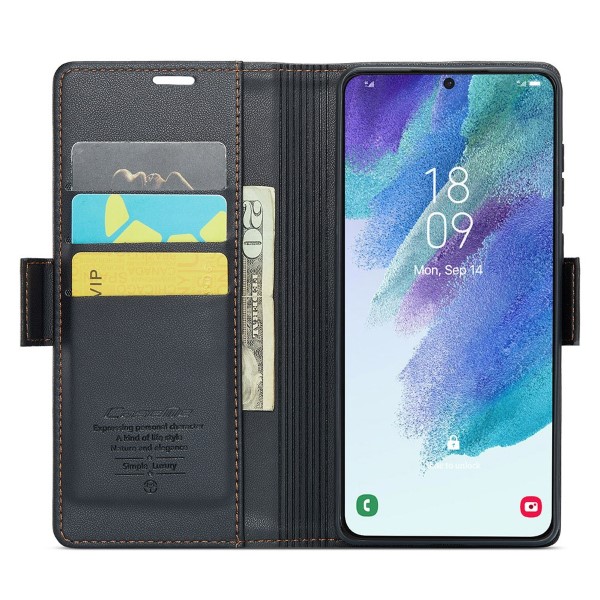 Pouzdro na Samsung Galaxy S21 FE CASEME smooth černé